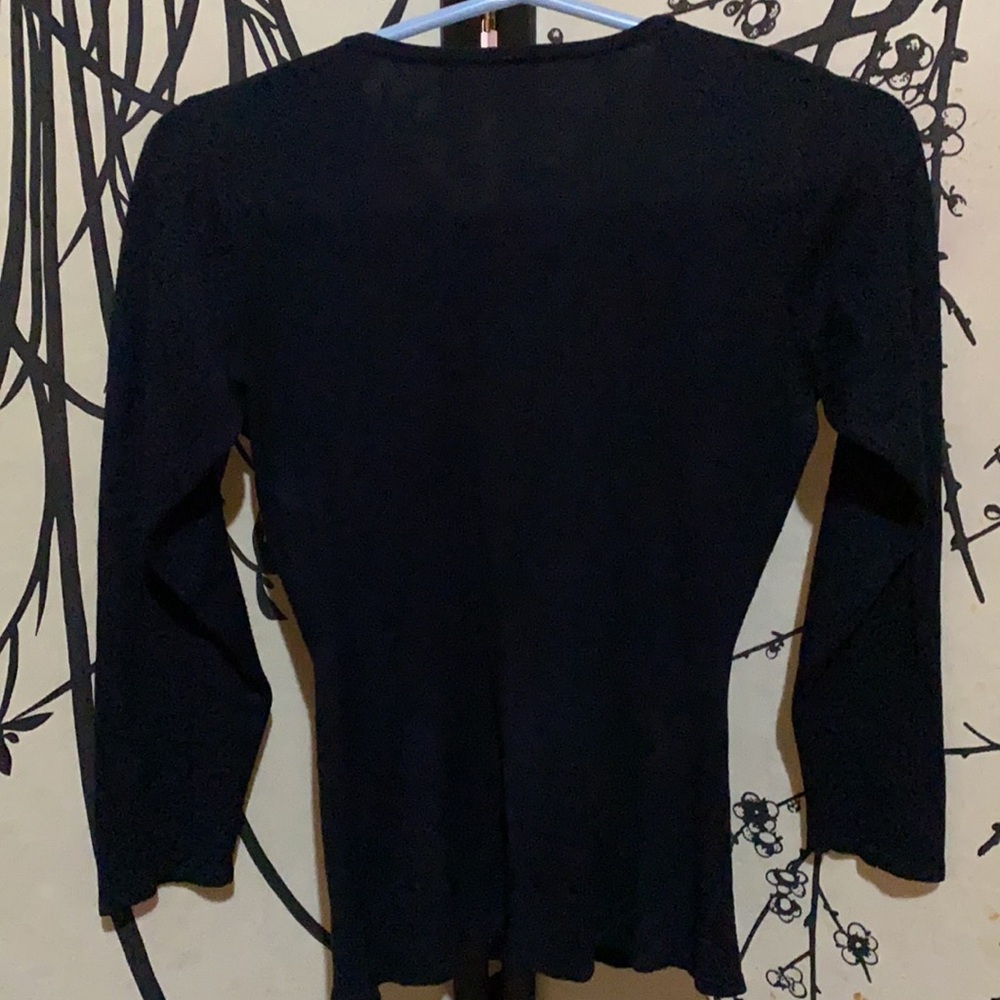 VTG 2000’s Playboy Women’s Black T Shirt Embelished W/Rhinestones Playboy Logo - Picture 10 of 14